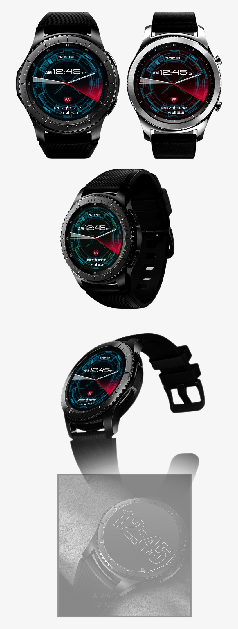 Smart Watch Face - Samsung Gear S3 Sm-r770 Classic Bluetooth Smart Watch, transparent png download