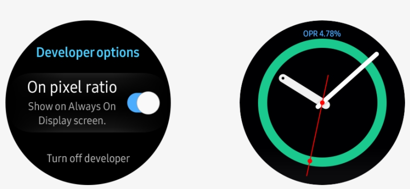 To Make It Visible, Open The Watch's Settings Menu, - Samsung Gear S2 R720 (silver) Smart Watch, transparent png download