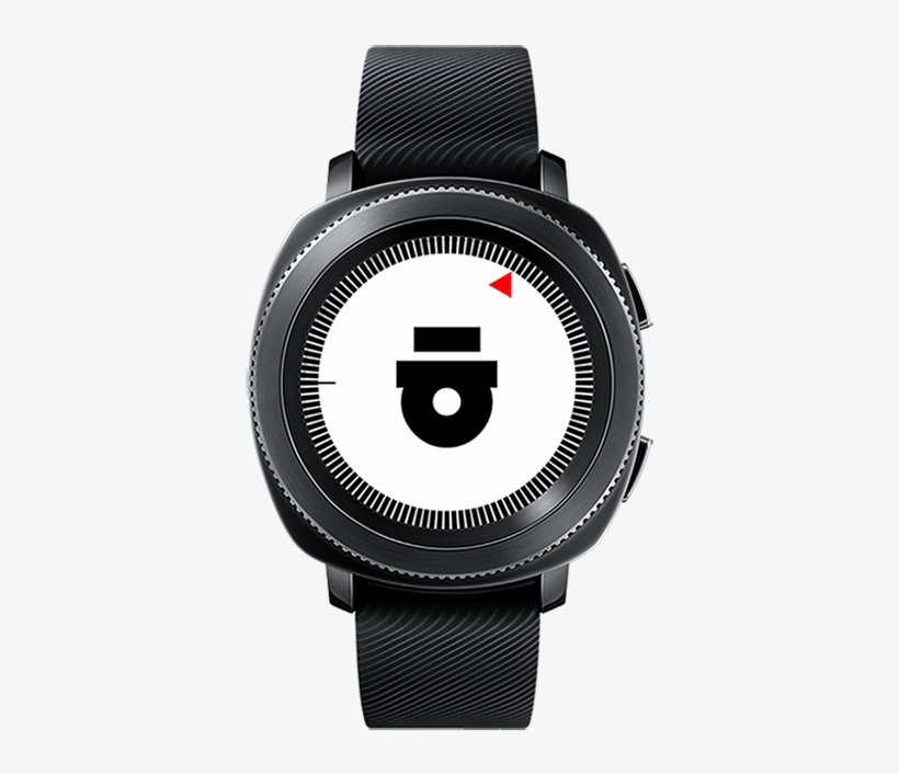 Ssahn X Samsung Gear Watchface Design Client - Samsung Gear Sport Black, transparent png download