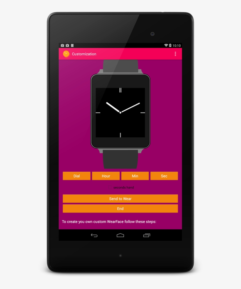 Create Your Own Custom Android Wear Watch Face With - Wear Os, transparent png download