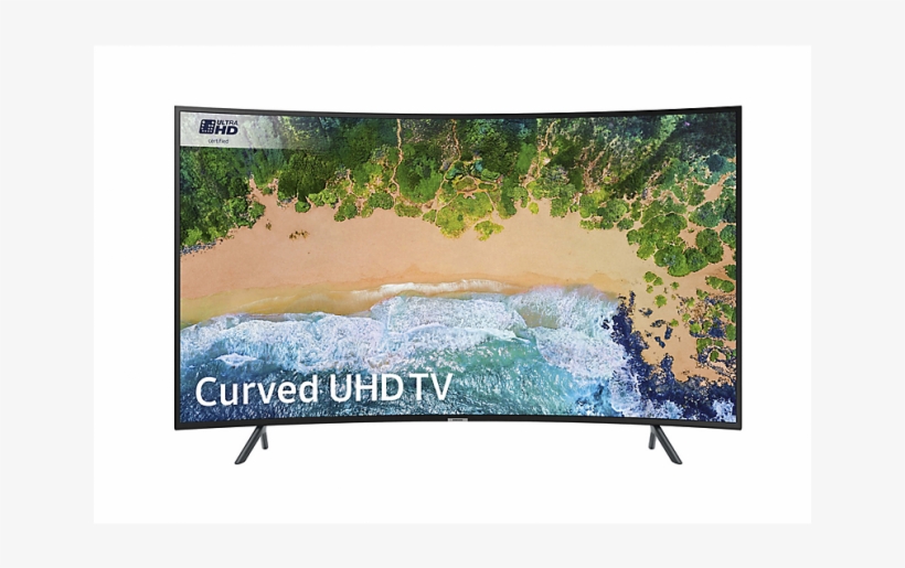 Front Black Image - Samsung Ue55nu7102, transparent png download