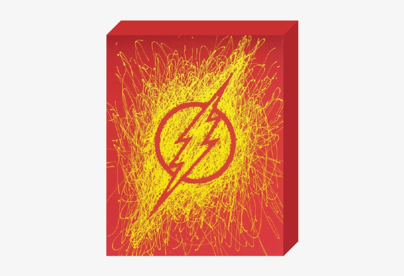 Dc Comics, Paint Splatter Canvas, "flash" Logo - Flash, transparent png download