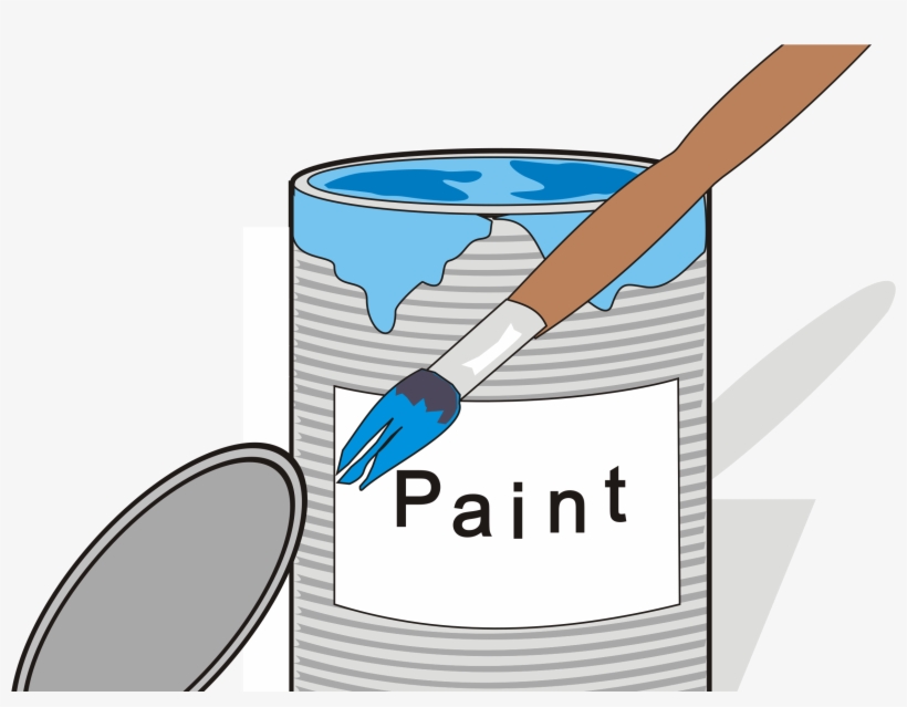This Free Icons Png Design Of Paint Tin Can And Brush, transparent png download