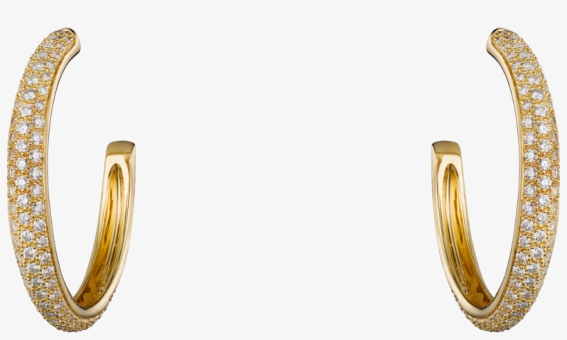Etincelle De Cartier Earringsyellow Gold, Diamonds - Earring, transparent png download