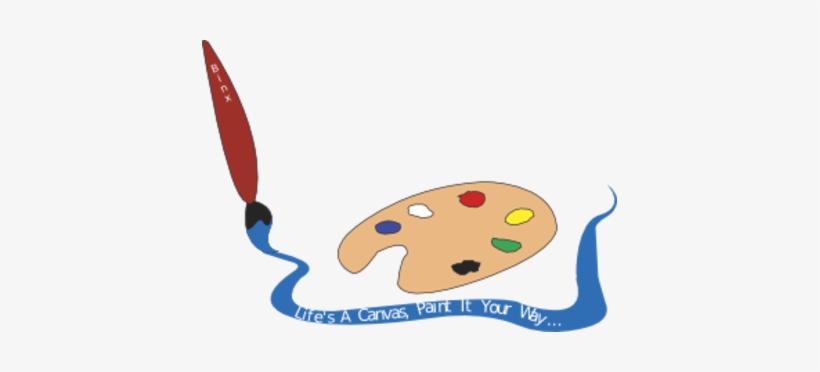 Paintbrush And Palette Clip Art At Clker Paintbrush And Palette