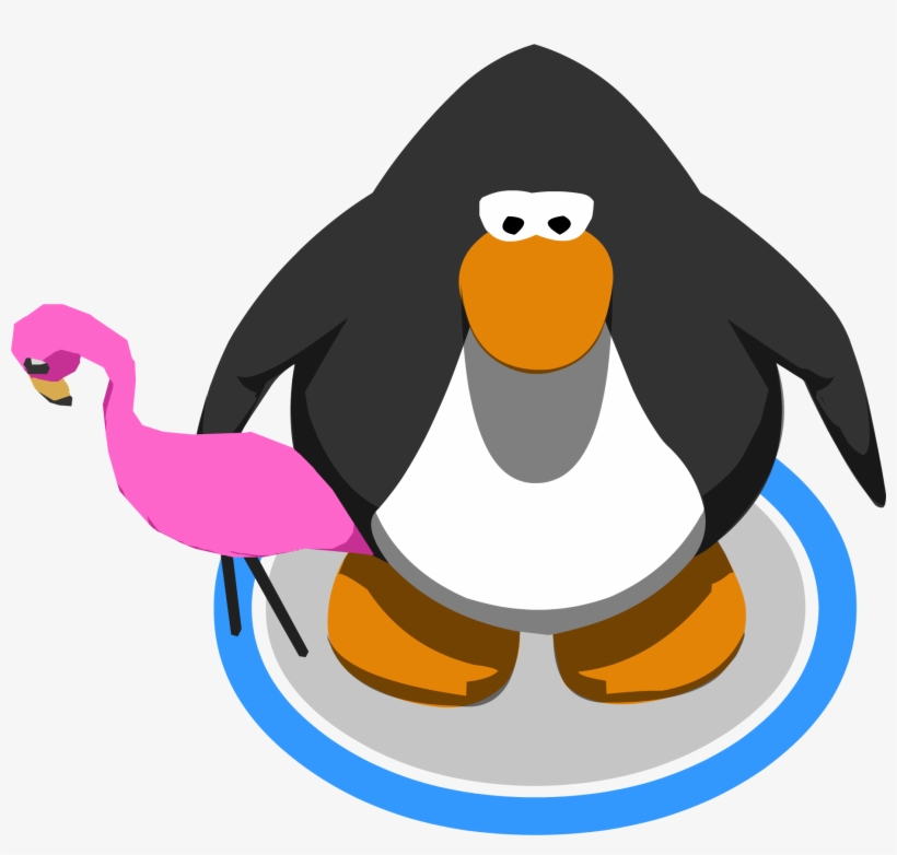 Pink Flamingo In-game - Club Penguin Vuvuzela, transparent png download