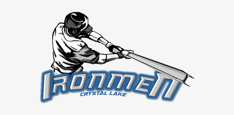 Crystal Lake Ironmen Baseball-click Pic For More Info - Stickalz Llc Baseball Player Wall Art Decal Sticker, transparent png download