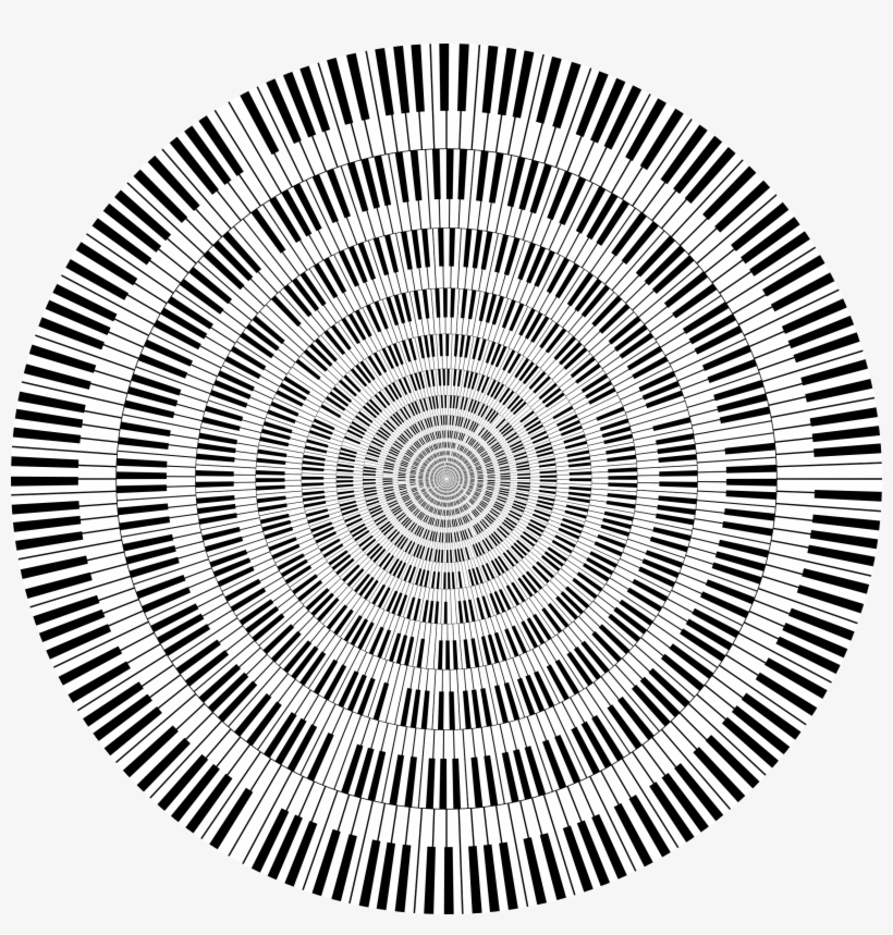 This Free Icons Png Design Of Piano Keys Circle Vortex, transparent png download