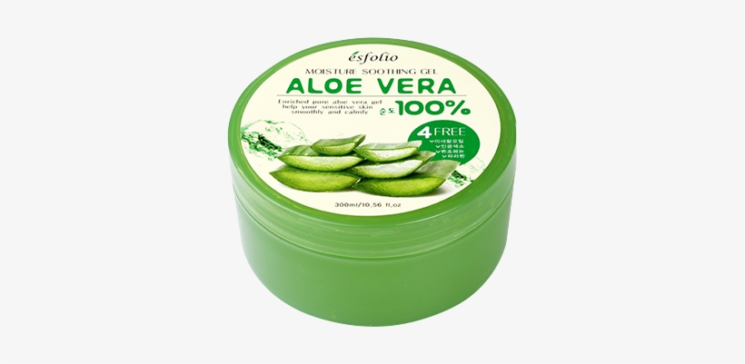 Moisture Soothing Gel Aloe Vera 100% - Aloe Vera Gel Esfolio, transparent png download