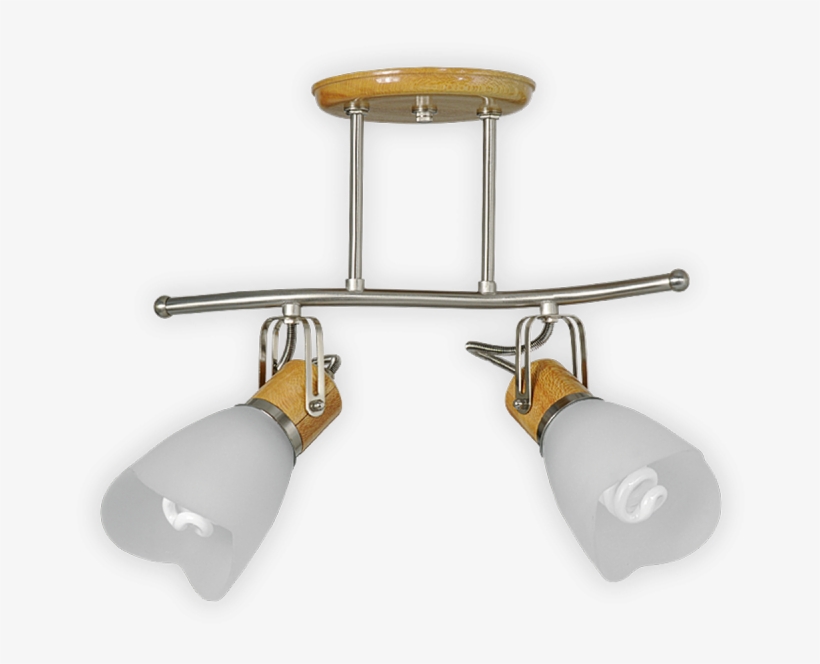 Sistema De Iluminación De Madera S De 2 Luces En Dorado - Iluminacion Png, transparent png download
