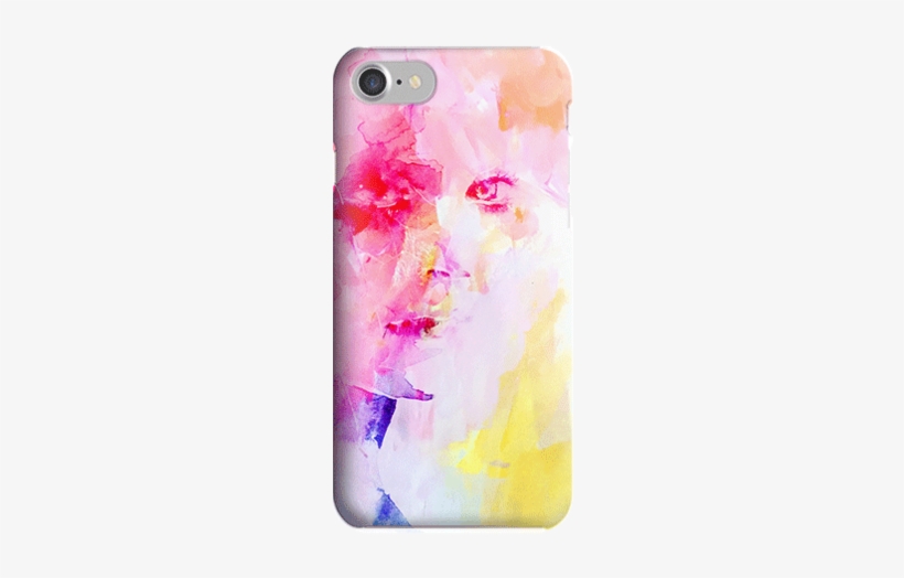 Funda Para Celular Face Watercolor - Mobile Phone, transparent png download
