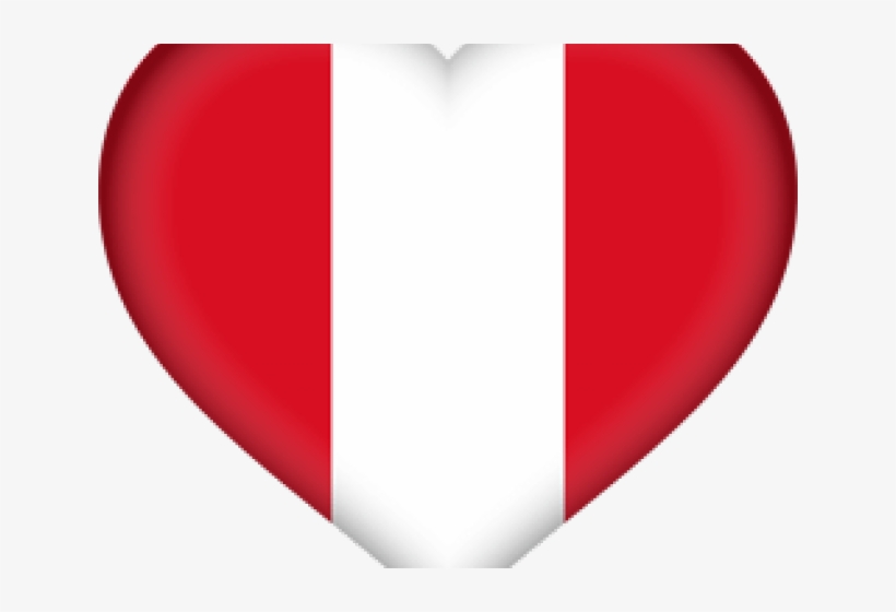 Peru Flag Clipart Heart - Heart, transparent png download