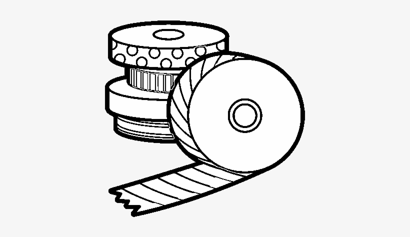 Washi Tape Coloring Page - Tape Dibujos, transparent png download
