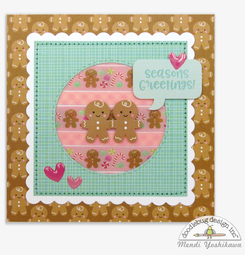 Doodlebug Design Milk & Cookie Washi Tape Gingerbread - Christmas Candy, transparent png download