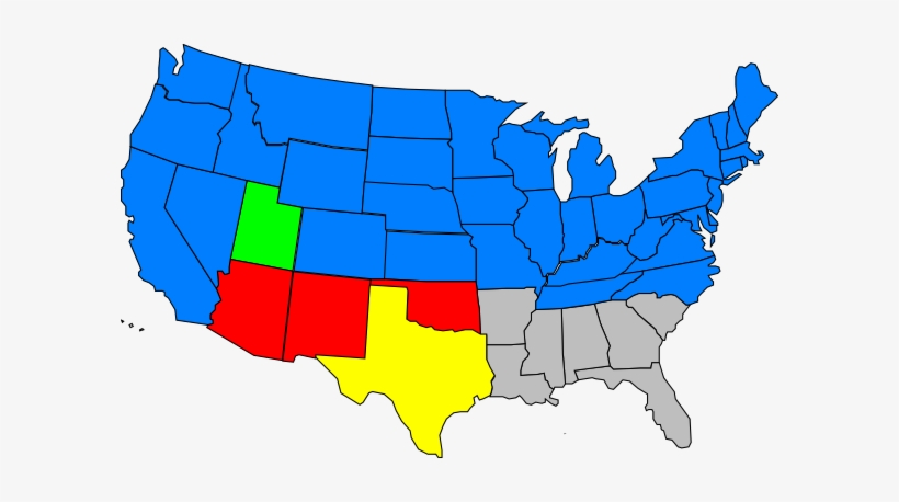 American Civil War States Map, transparent png download