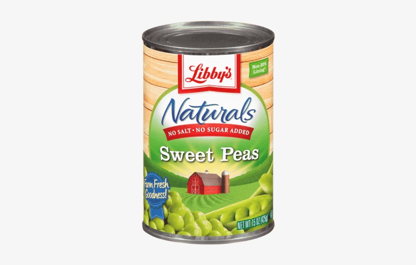 Naturals Sweet Peas - Libbys Naturals Green Beans, Cut - 14.5 Oz, transparent png download
