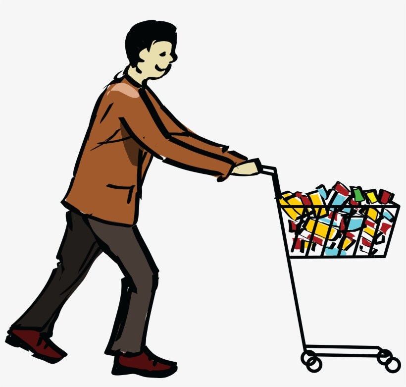 This Free Icons Png Design Of Man With Japanese Shopping, transparent png download