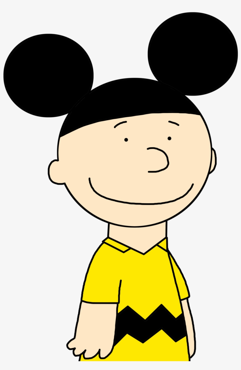 Charlie Brown With Mickey Mouse Ears By Marcospower1996 - Mickey Mouse Charlie Brown, transparent png download
