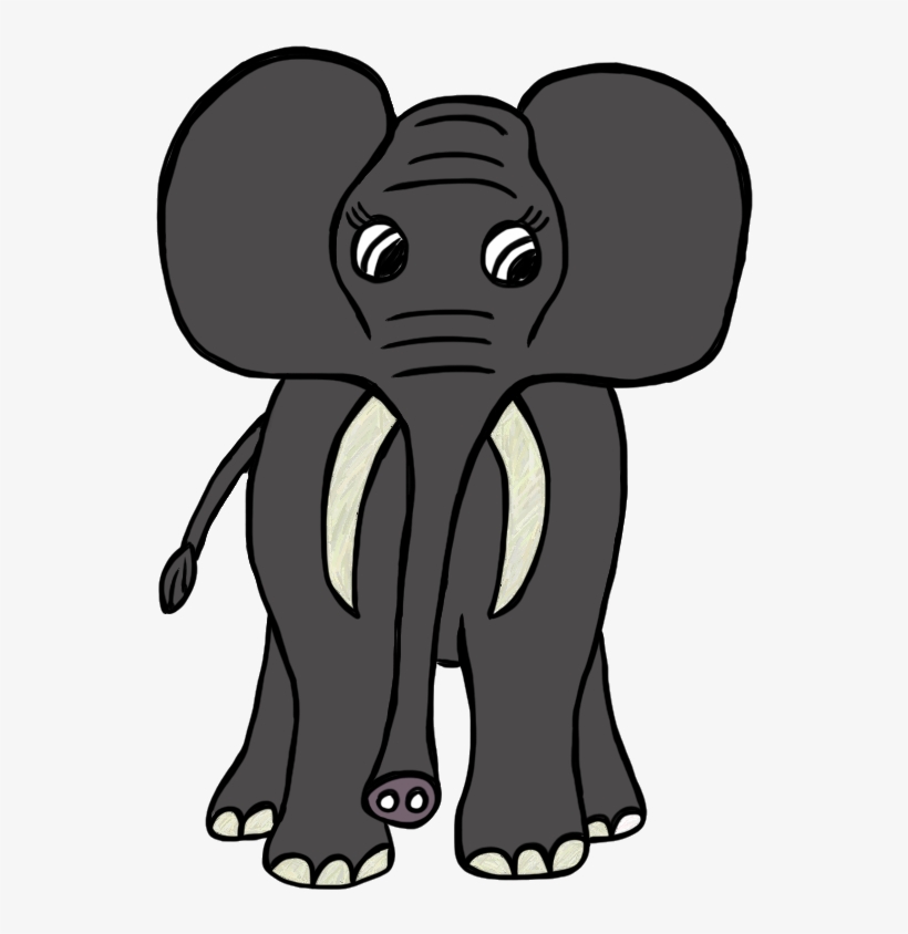 Drawing Of Elephant - Clip Art Animals Png, transparent png download
