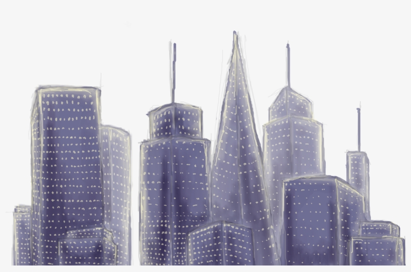 City Texture With Transparency So It Fades Into The - City With Transparent Background, transparent png download