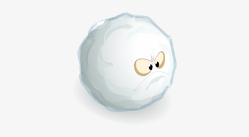 Angry Snowball Clipart - Egg, transparent png download