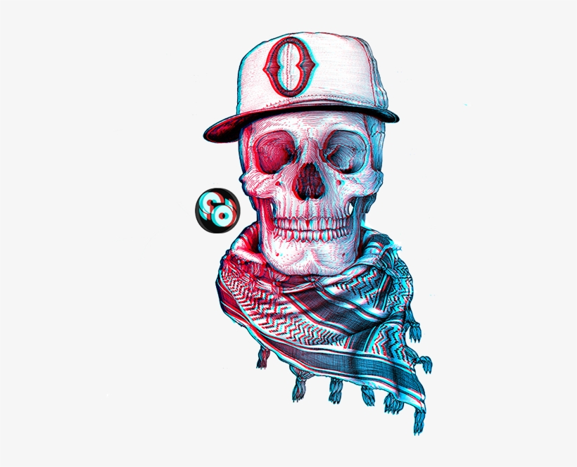 Retro Skull 3d - Retro Skull, transparent png download