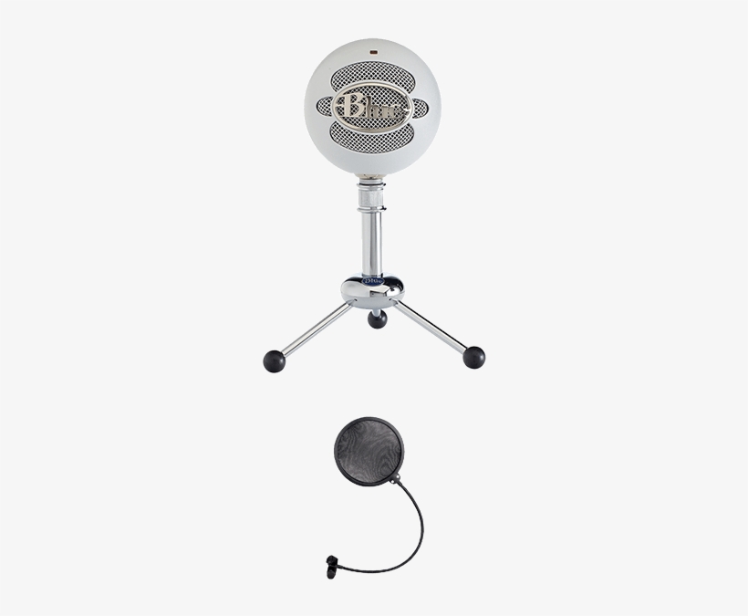 0011 Blue Snowball Usb - Blue Snowball Usb Microphone White (certified Refurbished), transparent png download