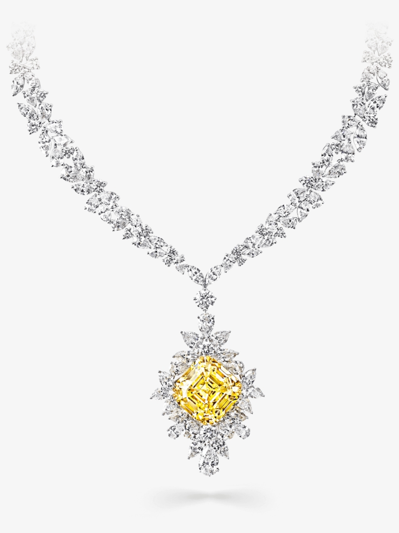 Graff High Jewellery Fancy Intense Emerald Cut Yellow - Pirlanta Set, transparent png download