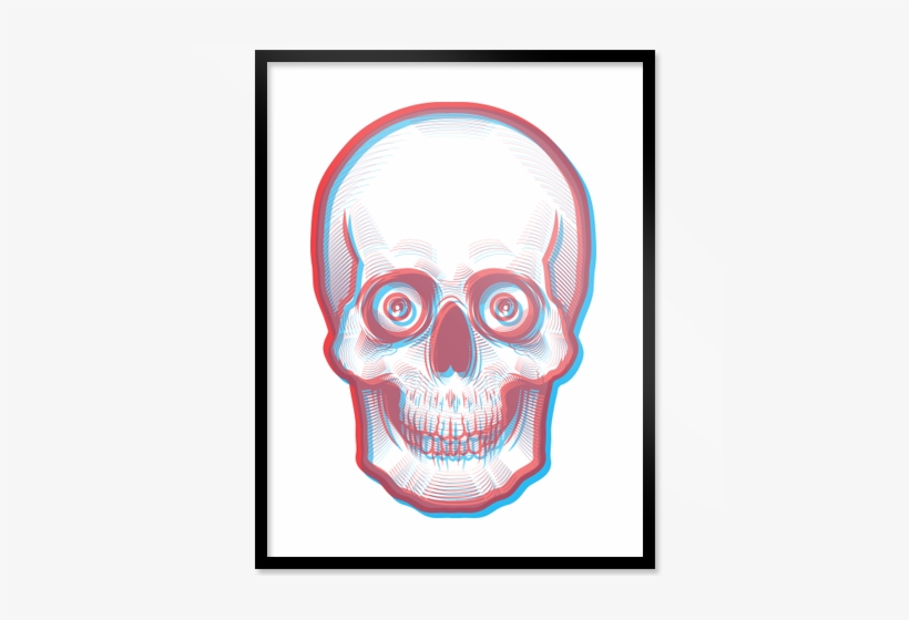 3d Skull - Orange Skull, transparent png download