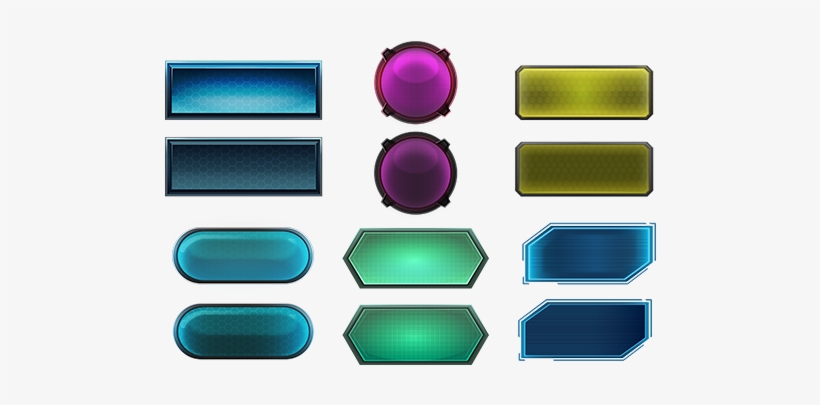 Scifi Vector Hud Png Freeuse - Free Sci Fi Button Transparent Png - 600x500 - Free Download On Nicepng