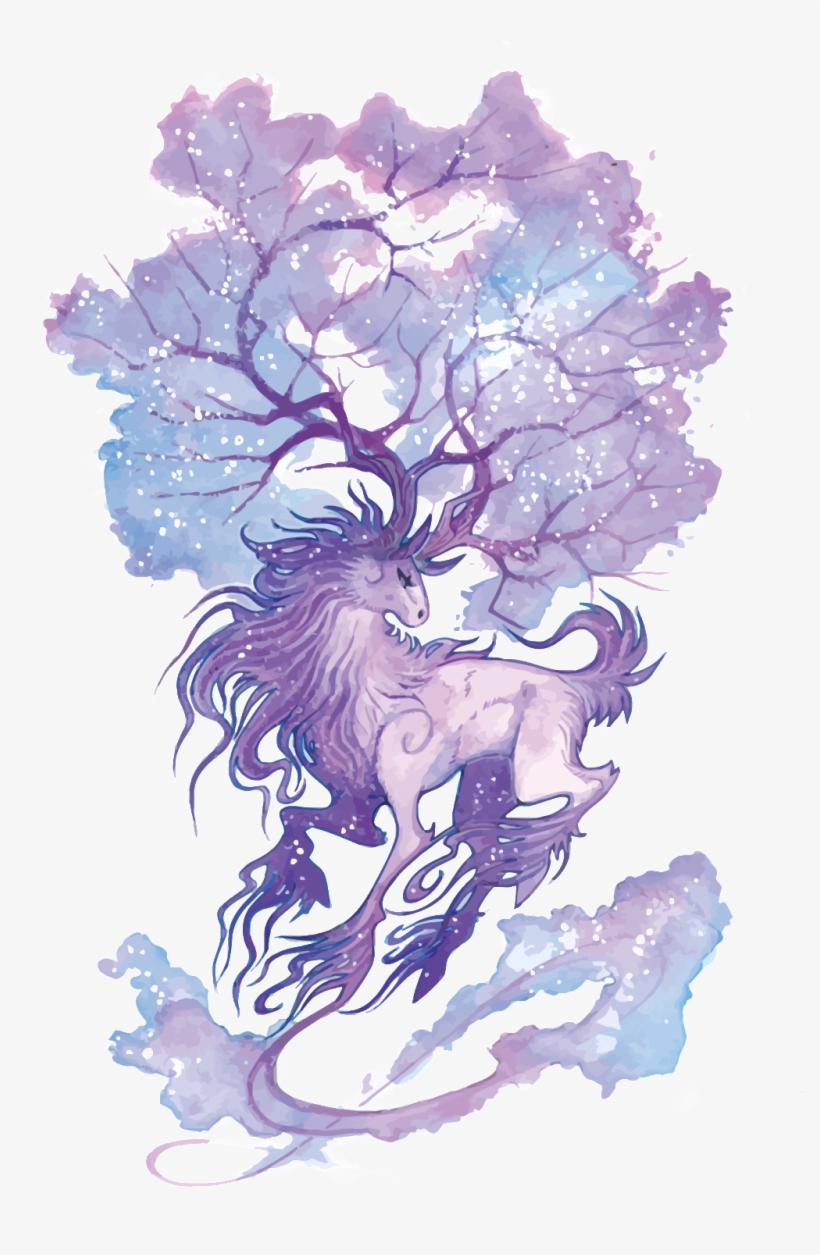 Hand-painted Cartoon Moose Transparent Material - Manga Fantasy Legend Of The Cryptid Hello, transparent png download