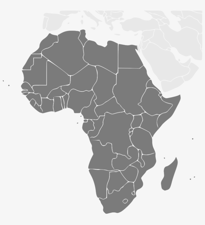 Continent Of Africa Png Vector Black And White Stock - Event Horizon Telescope Map, transparent png download