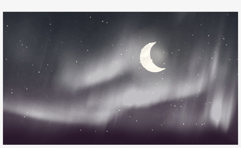 This Browser Does Not Support The Canvas Element - White Northern Lights Hd, transparent png download