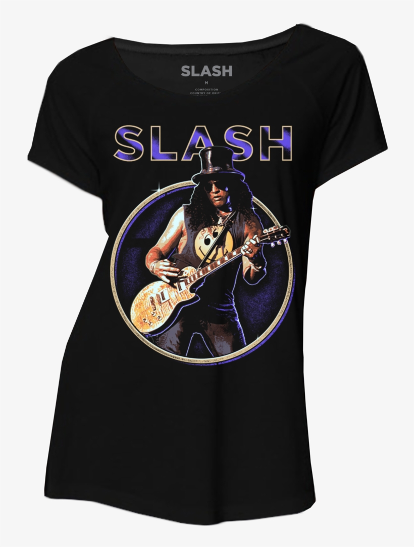 Purple Circle Ladies Tee - Slash Ladies Tee, transparent png download