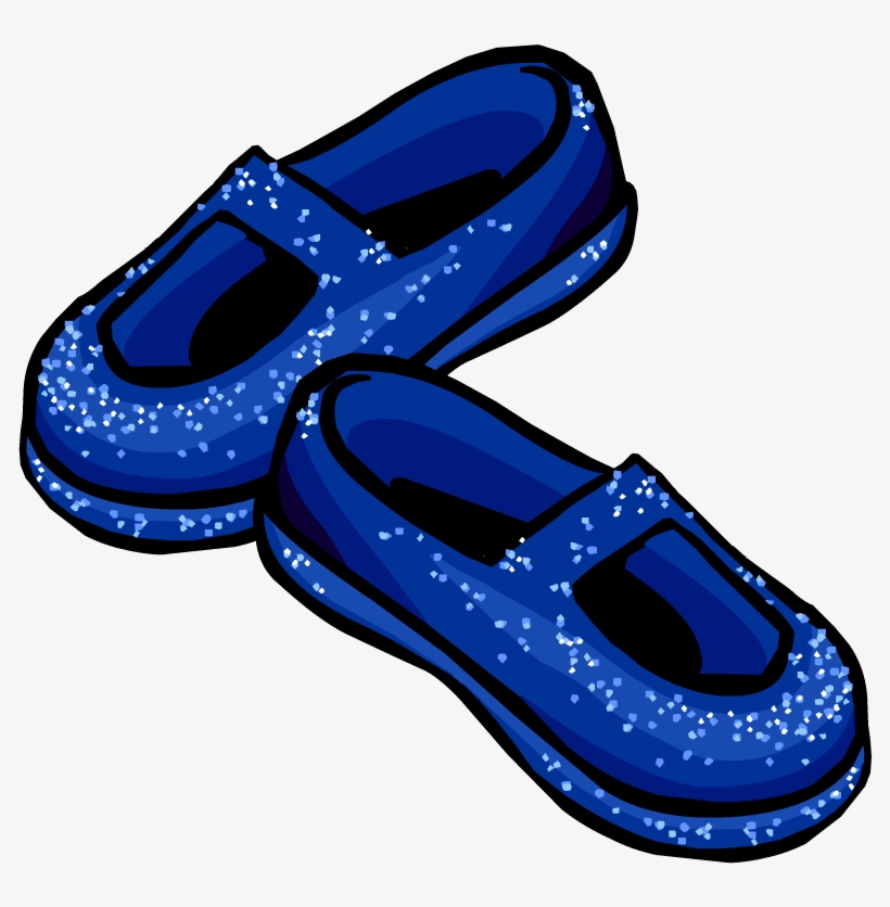 Blue Stardust Slippers - Slipper, transparent png download