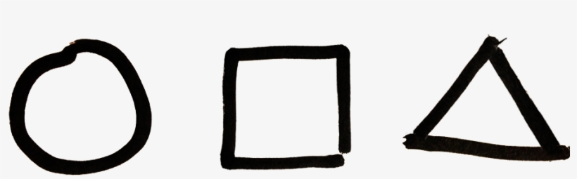 Sketching With 3 Simple Shapes - Circle Triangle Square Png, transparent png download