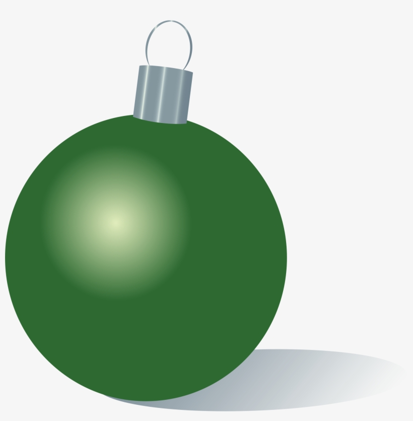 Green Christmas Ornament - Clip Art, transparent png download