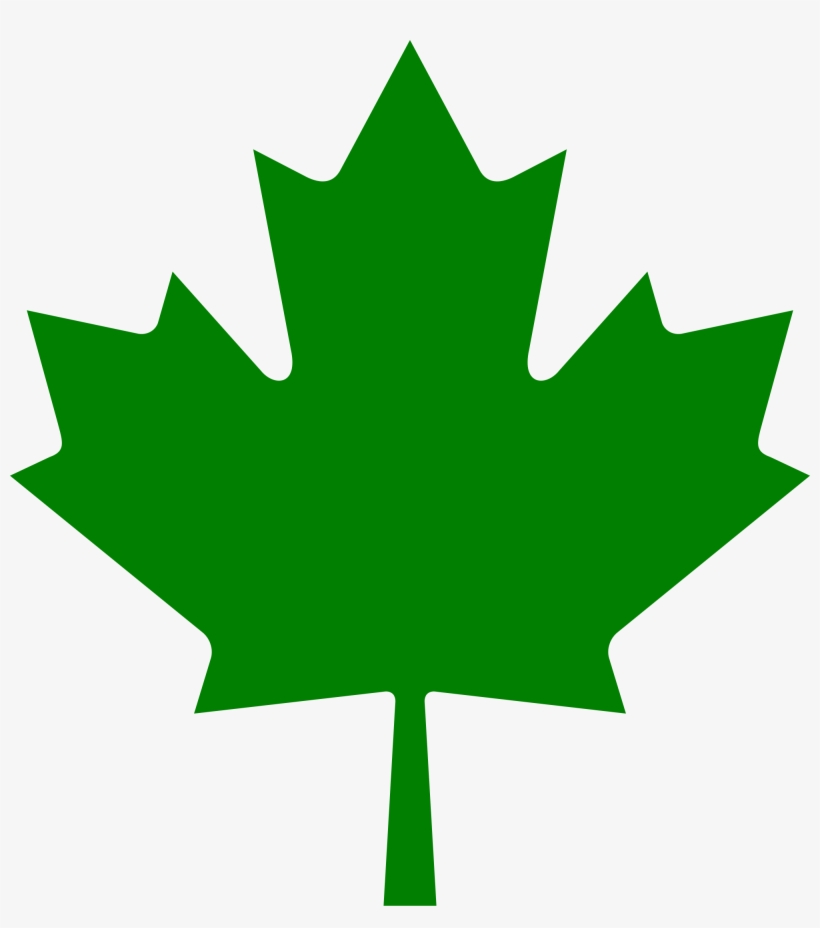 Open - Canadian Maple Leaf Green, transparent png download