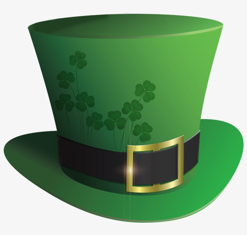 Svg Black And White Download Happystpatricksday Irish - Leprechaun Hat