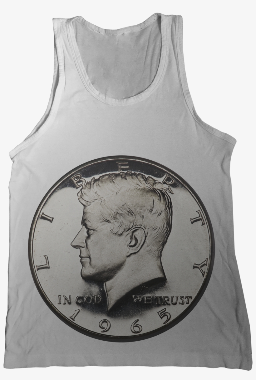 Kennedy 50 Cent Half Dollar Tank Top, transparent png download