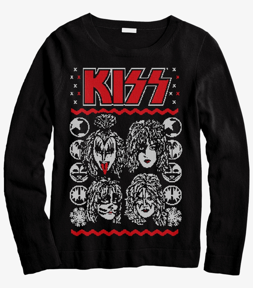 Kissmas Sweater - Kiss Rock Band Chrissmas, transparent png download