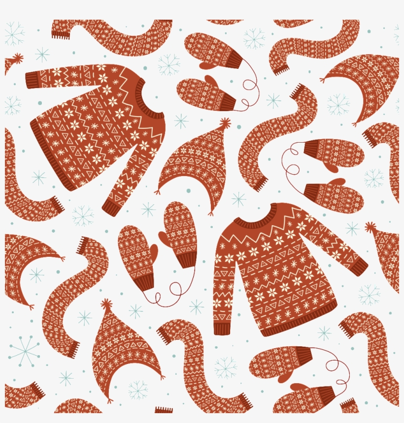 Hand Drawn Knit Sweater Background Png Transparent - Sweater, transparent png download