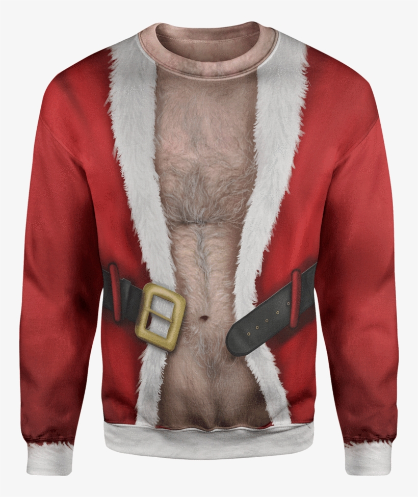 Santa's Belly Christmas Sweater - Christmas Day, transparent png download