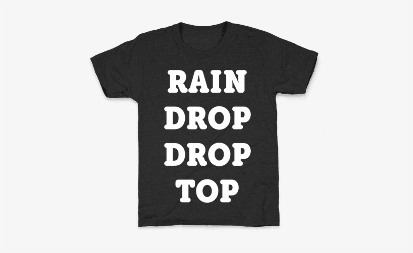 Rain Drop Drop Top Kids T-shirt - T-shirt, transparent png download