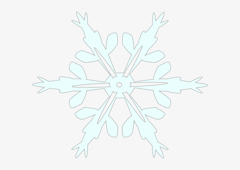 Snowflake 5 Clip Art Free Vector - Snowflake Clip Art, transparent png download