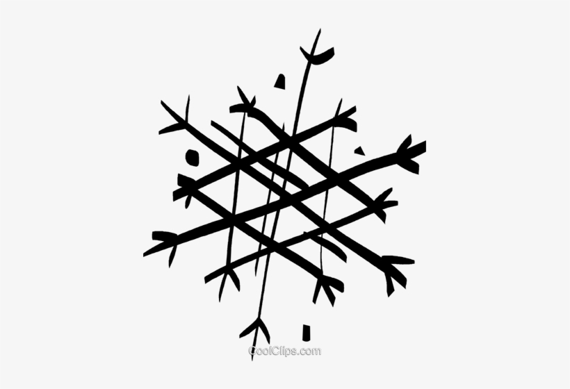Snowflakes Royalty Free Vector Clip Art Illustration - Illustration, transparent png download