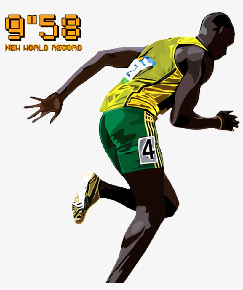 Usain Bolt Photo - Usain Bolt Vector Art, transparent png download