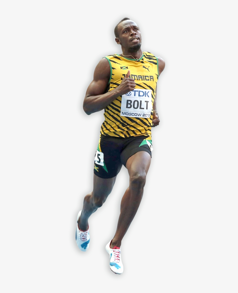 44,7km/h - Usain Bolt Corriendo Png, transparent png download