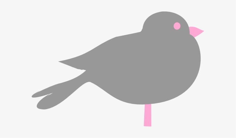 Gray N Pink Bird Svg Clip Arts 600 X 402 Px, transparent png download