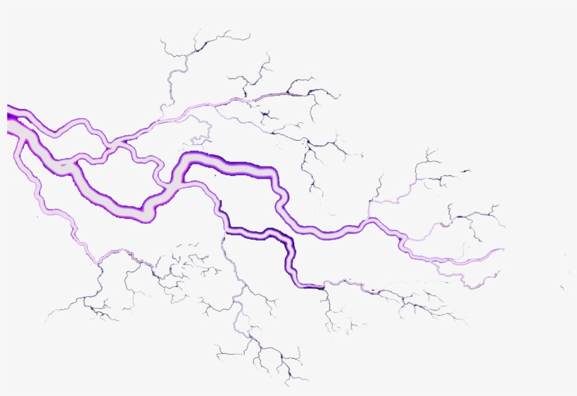 Map Purple Area Pattern - Lightning, transparent png download